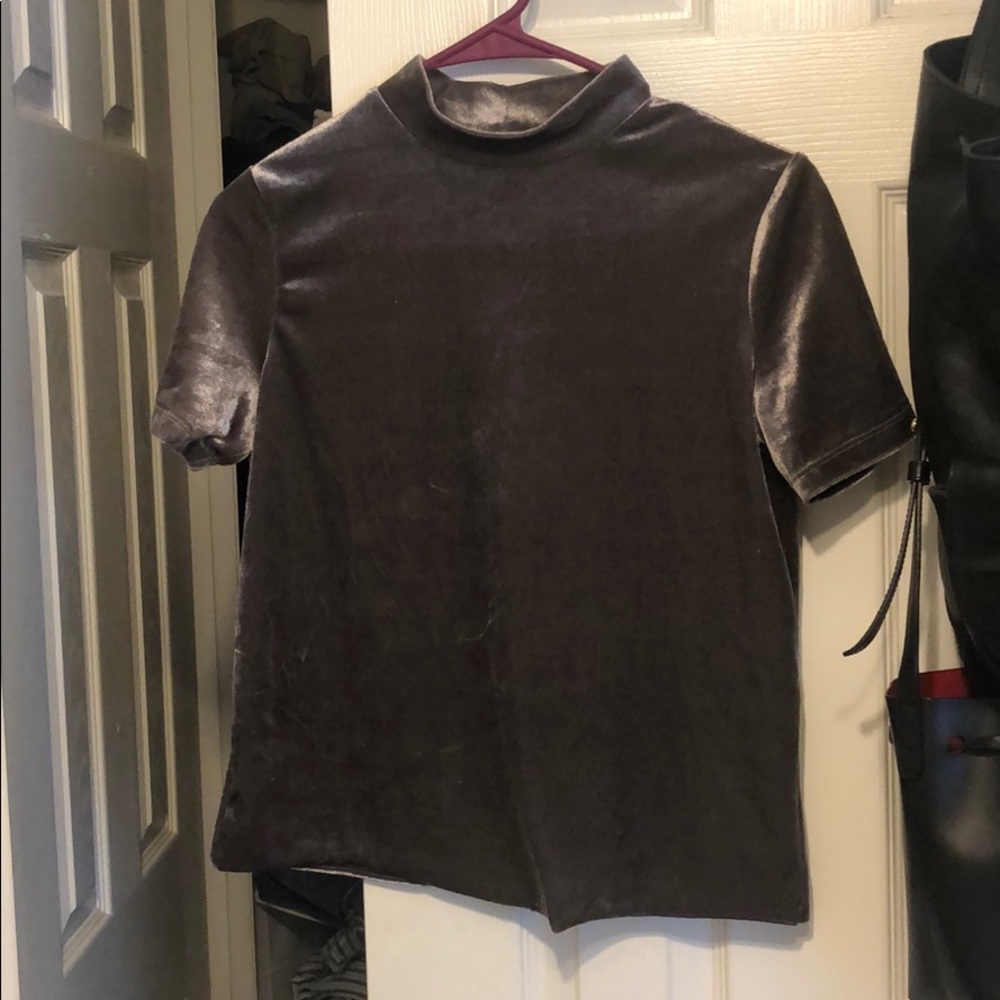 Zara high neck t shirt